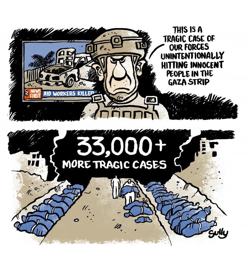 Tragic cases. Cartoon by @animalreason: buff.ly/3Jgm1GJ #Gaza #Netanyahu #Israel #Palestine