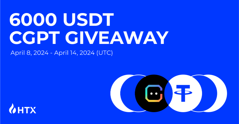 HTX_Global's tweet photo. 🚀#HTX Crazy Airdrop $6000 Giveaway!

Win a share of $6K USDT worth of $CGPT:
✅ Follow @HTX_Global @Chain_GPT

✅RT + Like + Tag 2 Friends

✅ Fill out the form below