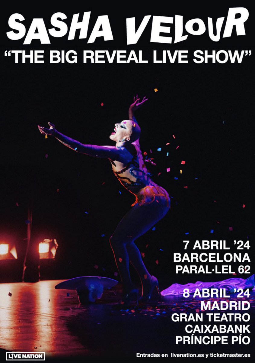 EnPlatea's tweet photo. Norman Marsà trae su #crónica de SASHA VELOUR THE BIG REVEAL LIVE SHOW!, espectáculo que pudo disfrutarse anoche en sala @parallel62bcn de #Barcelona https://t.co/OaHxEmez8F @sasha_velour #SupremmeDeLuxe #SashaVelour #TheBigReveal #TheBigRevealLiveShow @LiveNationES @NormanMarsa https://t.co/hsSu1tBFOT