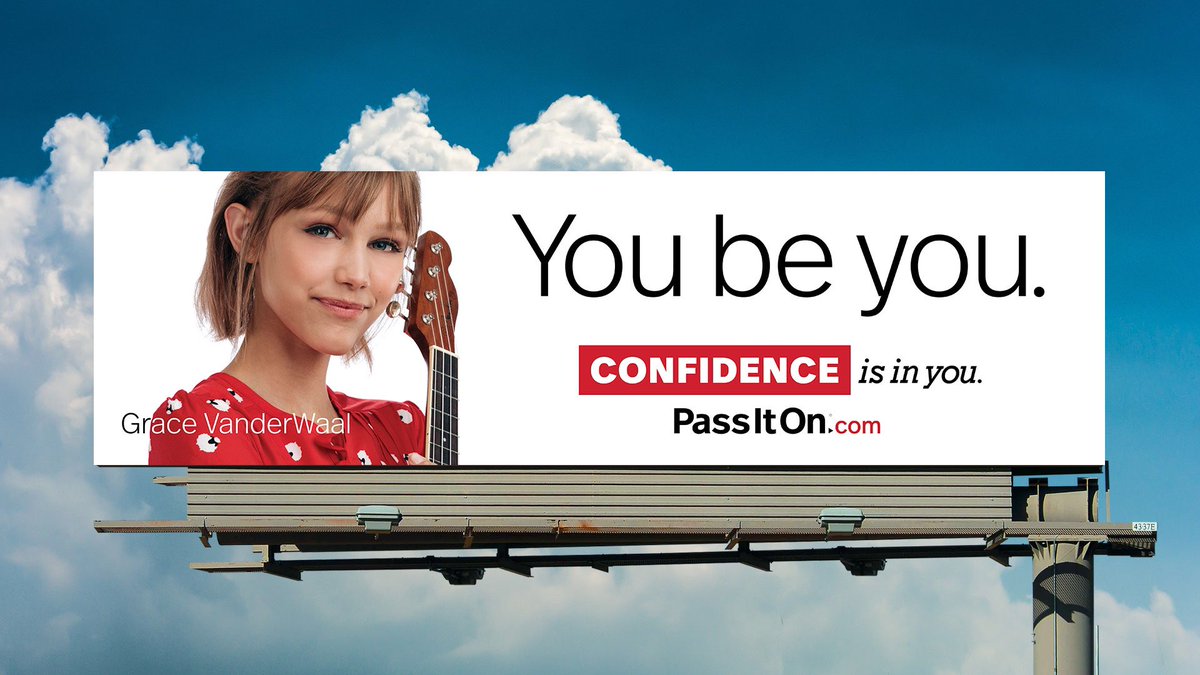 .@GraceVanderWaal • #ScreenshotOfTheDay 'Confidence #PassItOn ' on her @YouTube 👉youtu.be/y3yXT90wxAE 2017.12.12 / 1.7M Views passiton.com/teaching-value… #SupportGraceVanderWaal #MegalopolisFilm #ChooseKindness Behind the scenes 👉youtu.be/kqAN_KRpL3U