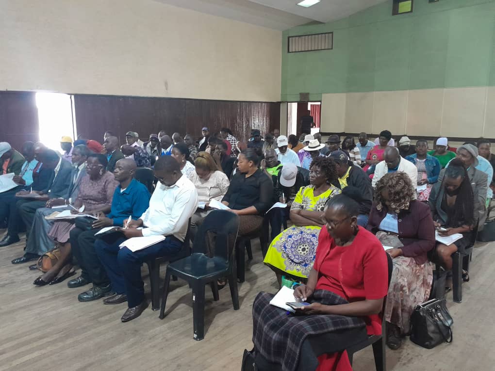 #10thParliament Team B of the Portfolio Committee on Defence,  Home Affairs, Security Services and War Veterans Affairs Chaired by Hon K. Kitano has started public hearing in Masvingo at the Council Hall (civic center) as Children of War Veterans  and Heroes' dependants give…