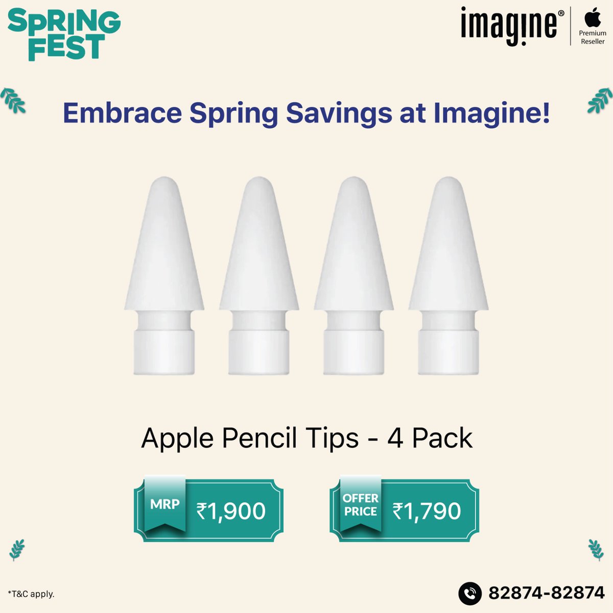 Embrace Spring Savings at Imagine! 🍃 Switch to latest iPad now at Imagine! ✅ Upto ₹3,000* Instant Cashback on ICICI Bank Debit and Credit cards and SBI Credit cards. ✅ Upto ₹4,000* Instant In-store discount ✅ Get speaker worth ₹10,900* ✅ GST Invoice available ✅ Upto 24