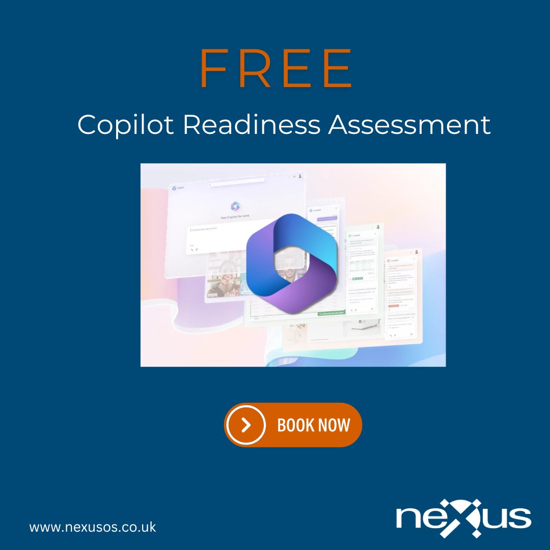 Is #Copilot right for your business? Cut through the hype and find out if this is the next big thing for your business with our latest blog PLUS our FREE @Microsoft Copilot Readiness Assessment 👌 nexusos.co.uk/latest-news/is… #AI #Productvity