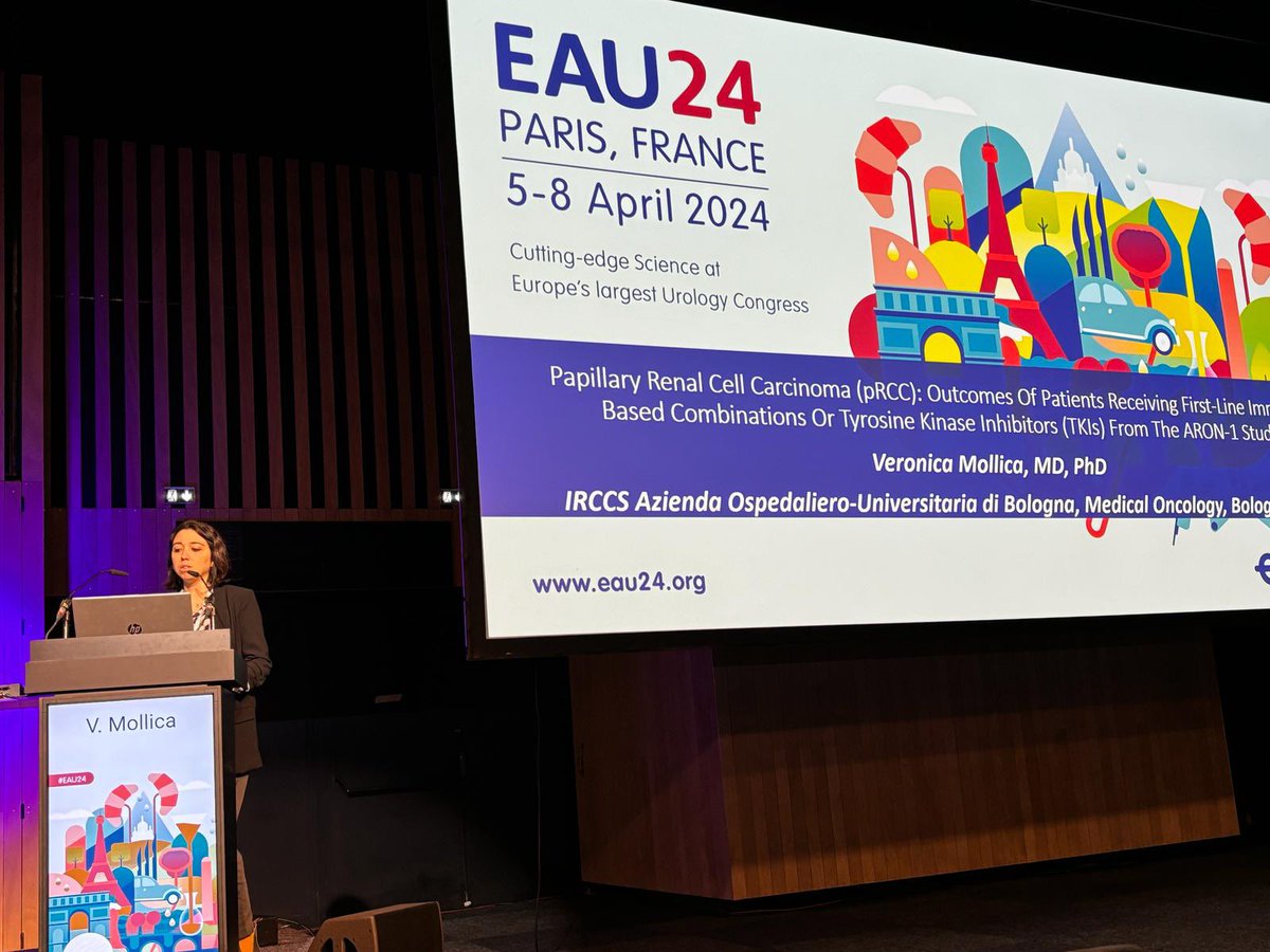 fmassari79's tweet image. Stellar presentation by @vmollica7 at #EAU24 about ARON-1 global real life of the treatment of papillary #mrcc 
Proud for the merit for best presentation. 
Thanks to all Aron Team