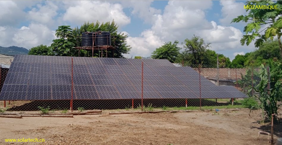 More than 400 Rural Households in Tete Province, Mozambique Obtain Domestic Water Through #Solartech Solar Pumping Systems. #Mozambique #Tete #solarsurfacepump #villagewatersupply #domesticwater