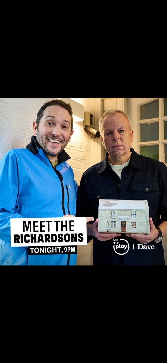 I meet (one of) The Richardsons in the new series on @davechannel and here’s the proof. Enjoy!