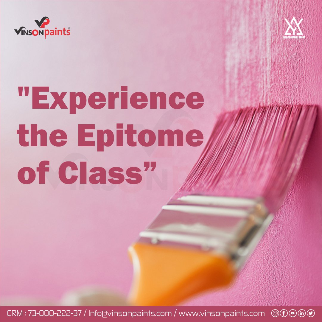 Transform your space with Vinson Paints and experience the epitome of class. Our premium collection offers unparalleled elegance and lasting beauty. 🎨✨

#HomeDecor #LuxuryLiving #VinsonElegance #DesignTrends2024 #EcoFriendlyPaints
