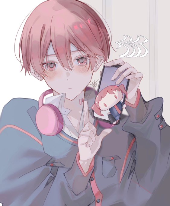 「male focus smartphone」 illustration images(Latest)｜3pages
