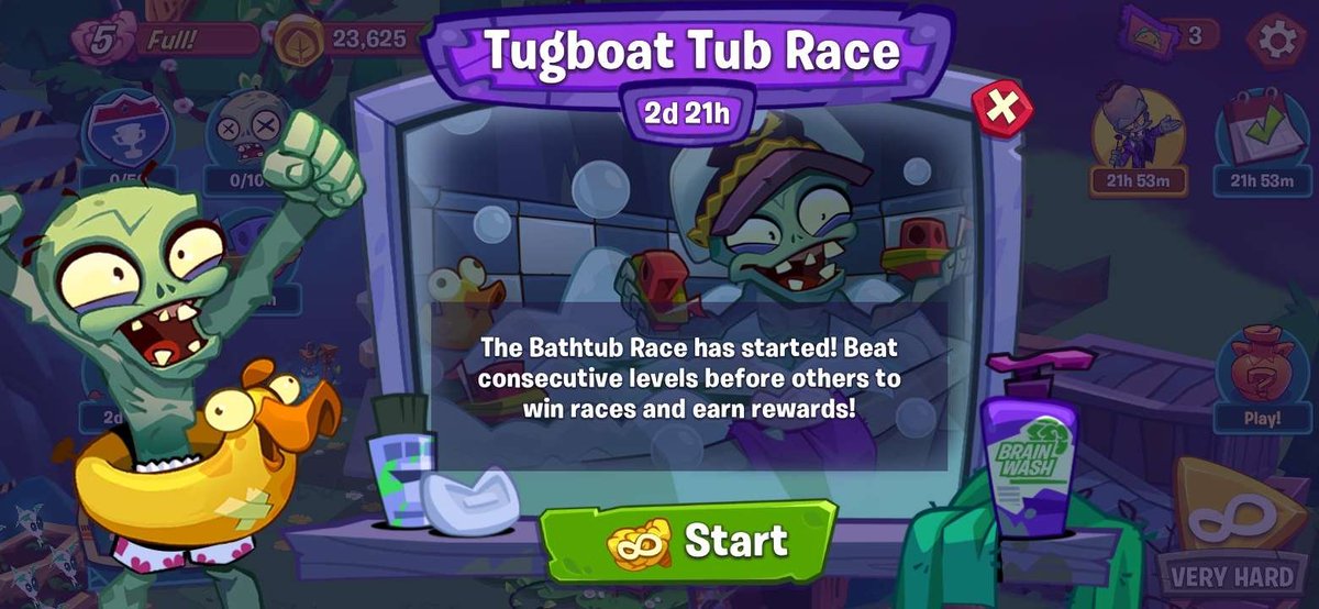 TUGBOAT'S TUB RACE event has arrived in Plants vs Zombies 3!! 🚢🛁 #pvz #plantsvszombies