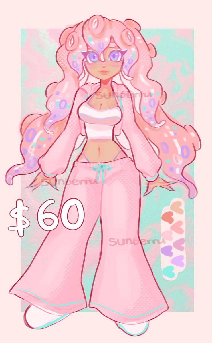 [pls share!] Selling this octo girl!! Payment via p💗ypal,  please dm me if interested! #splatoonadopt #Splatoon3