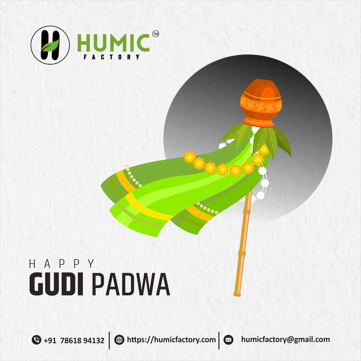 'May the Gudi of prosperity and happiness grace your life with abundance this Gudi Padwa! 🌟 Happy celebrations to all!' . #GudiPadwa2024 #maharashtrafestivities #celebratinggudipadwa #indiantradition #traditionalfestival #maharashtraculture #GudiPadwa #humicfactory