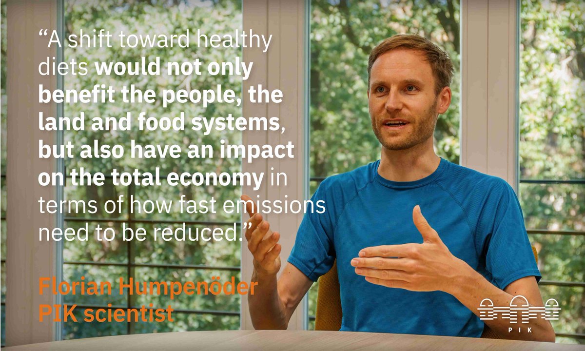 The global adoption of diet low in meat would aid health, land & food systems as well as reducing emissions, shows new PIK study with @FHumpenoeder. The study illustrates how dietary shifts would contribute towards the feasibility of 1.5°C 👉theguardian.com/environment/20…