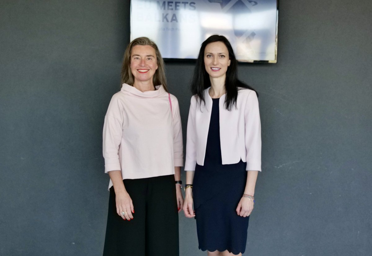 Thank you @FedericaMog for the constructive meeting. Congratulations on establishing @collegeofeurope new campus in Tirana🇦🇱. Pleased to discuss: 📌Western Balkans high on the EU agenda 📌cooperation in education & science📌support for young people