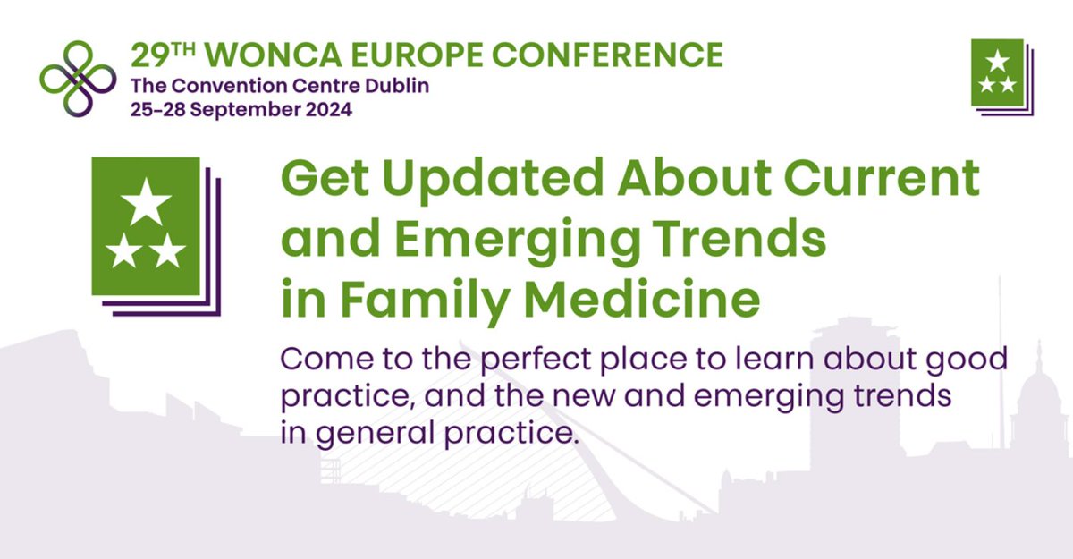 Reason 2 to attend #woncaeurope2024 this September: Stay informed about the latest and emerging trends in family medicine. woncaeurope2024.org @woncaeurope2024 #familydoctors #GP #practicioner #WoncaEurope