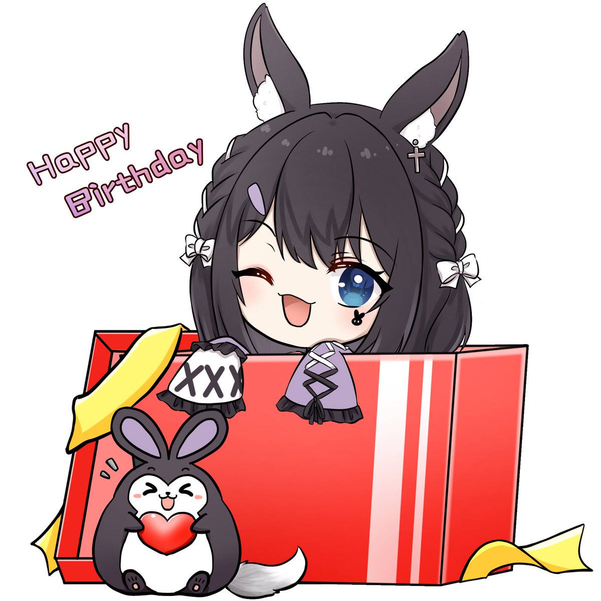 streamerrabbit's tweet photo. 感謝@Lalune18855980 老師  跟@una905art 老師忙碌中抽空繪畫的生日小圖卡
兔兔真的好開心♥
都好喜歡 這是兔兔今年收到超開心的生日禮物LA~!!!

然後歡迎大家今天晚上一起來兔子台共享生日會~!!
傳送門請收下
:https://t.co/oo4iWUCmAk

#今天我生日 #開台有驚喜 https://t.co/rFBEMDiwk3