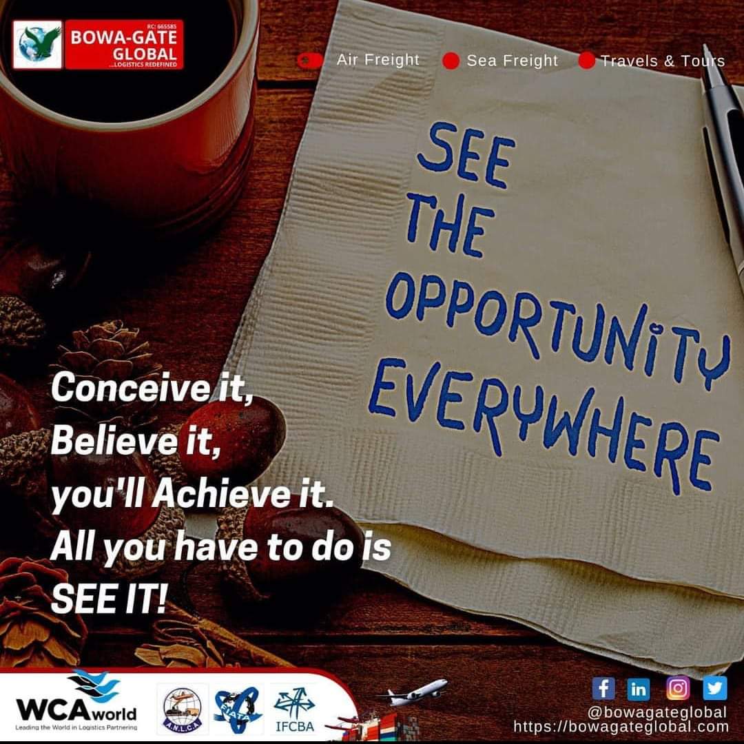 Conceive it, 
Believe it, 
You'll achieve it
All you have to do is SEE IT! 

#mondaymotivation #freightforwarders #HappyNewWeek