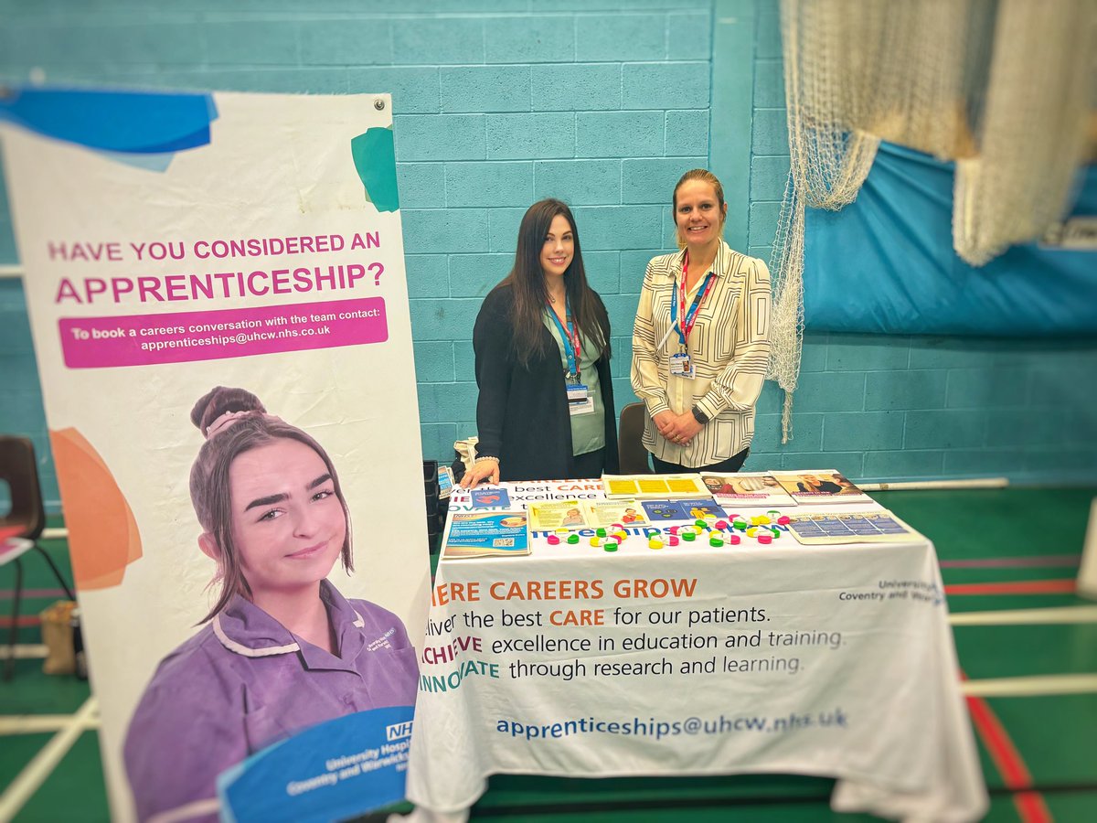 Laura & Alana from the Apprenticeship and Employability Team are attending Earnesford Grange Academy promoting Careers in the NHS #NHS #careers #nhscareers #healthcare