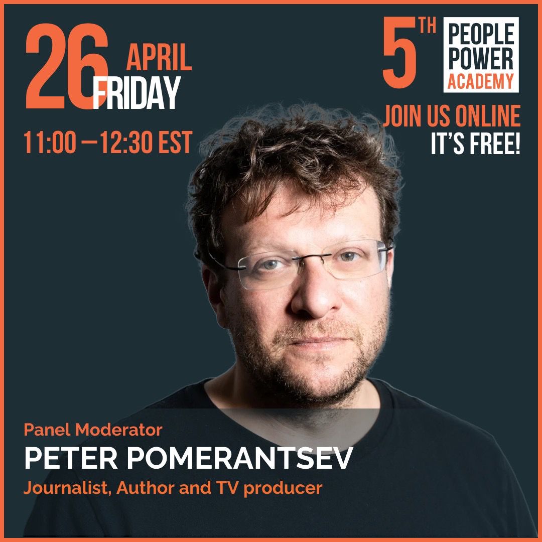 Join us for an insightful panel discussion on 'Global Autocracy Incorporated and How to Challenge It' moderated by the brilliant Peter Pomerantsev! Meet @peterpomeranzev, A Soviet-born British journalist and author, Senior Fellow at Johns Hopkins University's Agora Institute.