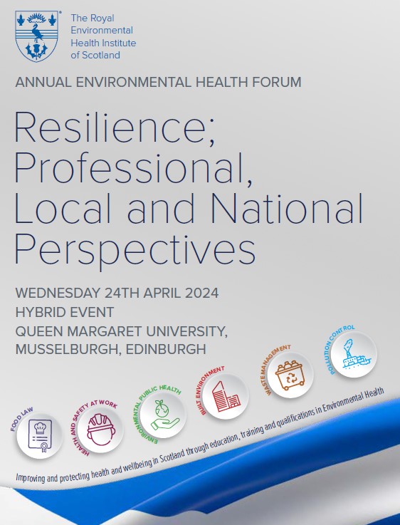 Our Environmental Health Forum is on Wednesday 24 April. The theme this year is 'Resilience; Professional, Local and National Perspectives' and the programme boasts an array of acclaimed speakers. Don’t miss out and book your place here.rehis.com/event-type/reh…