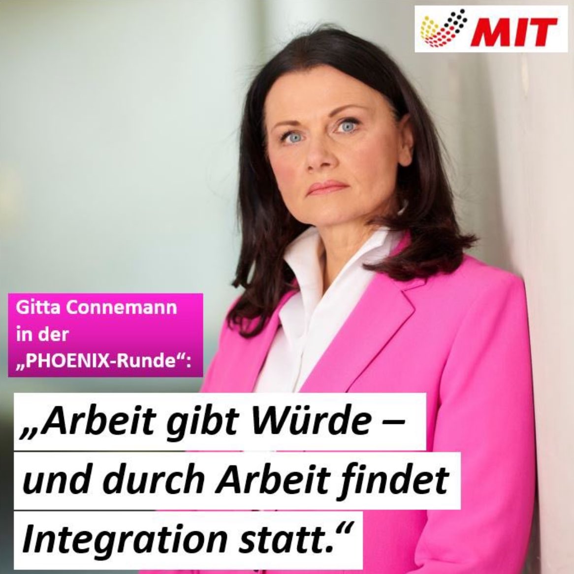 Nichts ist würdevoller und integrativer, als sich für ein Gehalt, das nicht ansatzweise zum Überleben reicht, Vollzeit von Leuten wie Gitta Connemann ausbeuten zu lassen.