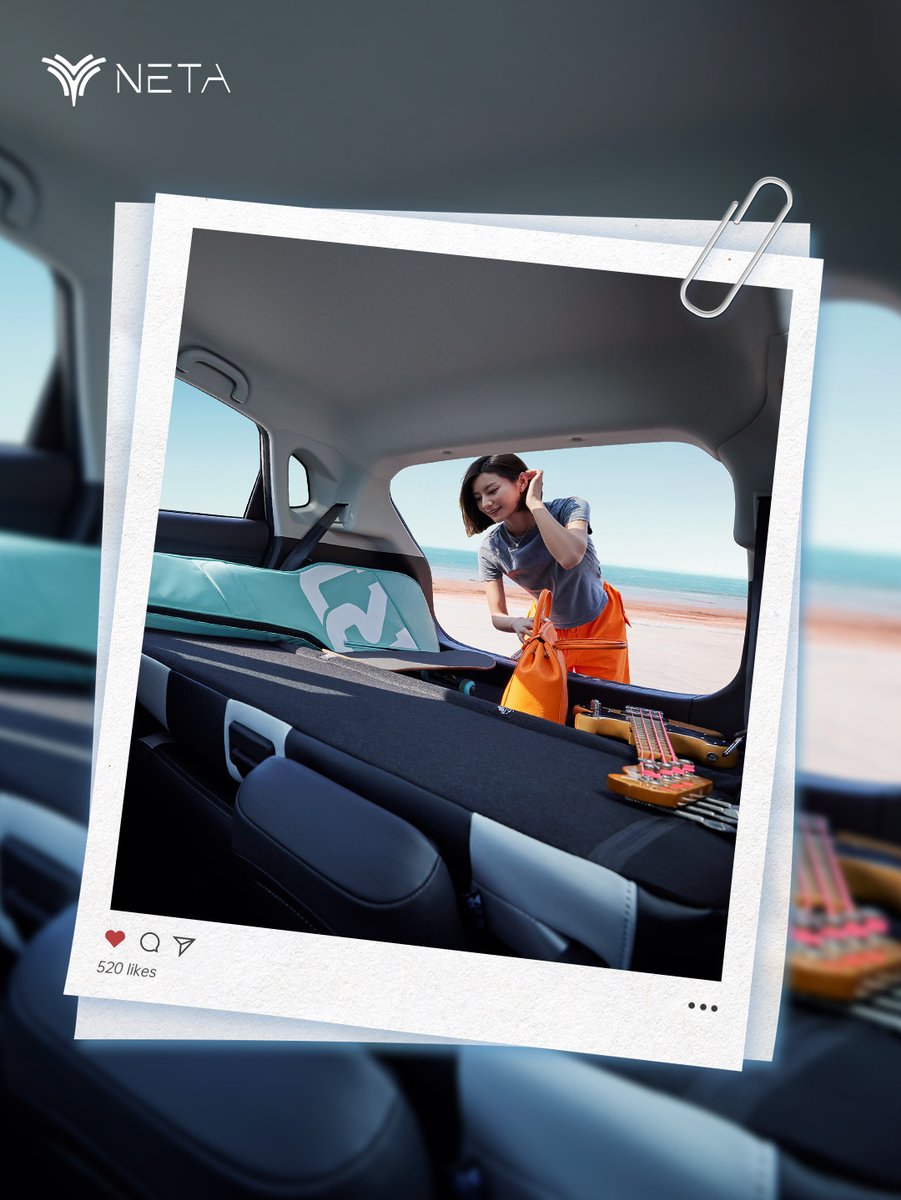 netaautoglobal's tweet image. Experience comfort and style with the NETA AYA’s spacious boot. Whether you’re storing luggage or packing for a camping trip, you’ll find ample room to accommodate your needs.
#NETAAYA #WowNeta