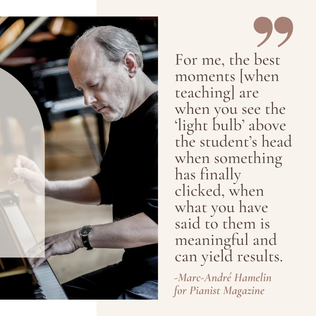 Piano teachers, this one is for you! Some #MondayMotivation from our latest cover star, @MarcAndreHam ♥👇🏽