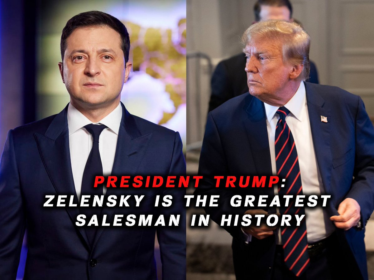 Every time he comes to the country he walks away with 50 or $60 billion dollars. #Zelensky