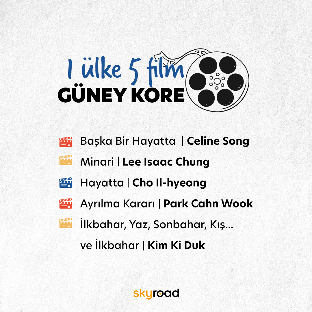 Favori Güney Kore filminiz hangisi? 🎬 Güney Kore sinemasının keyifli filmlerinden beş öneriyle geldik. Her birinden ayrı ayrı etkilendiğimiz, sinema dilleriyle bizi büyüleyen bu filmlerden sizi en çok etkileyen hangisi oldu? 😌