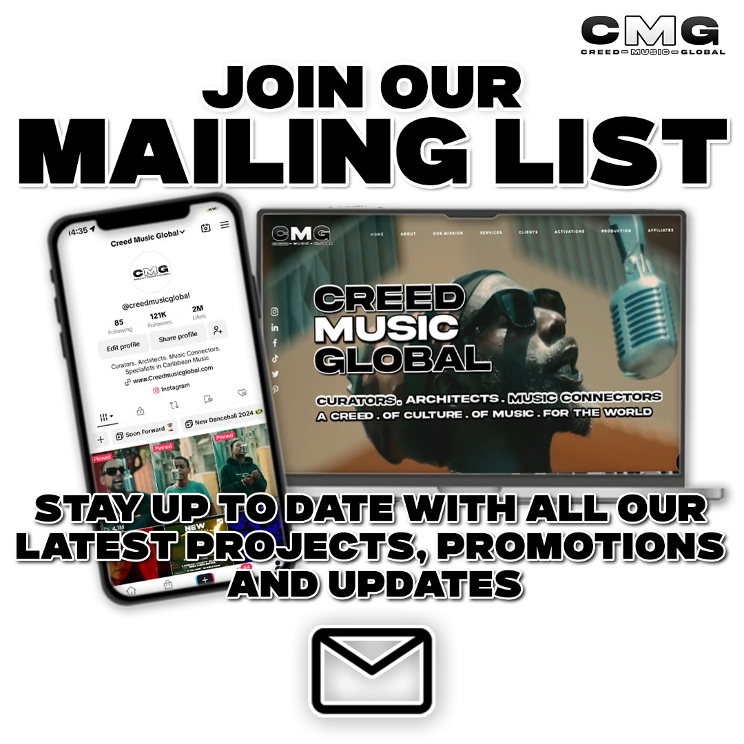 CreedMGlobal's tweet photo. Join our mailing list now ⬇️ 

https://t.co/b6H1YPX7lX https://t.co/FU6SyOA8DQ