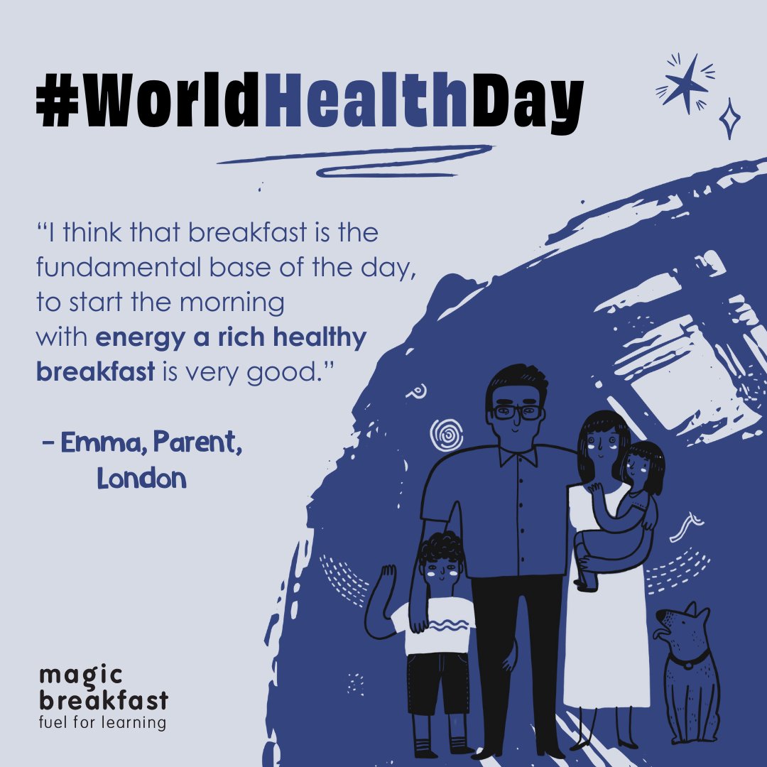 #WorldHealthDay was yesterday! 🧠 🚑 Here at Magic Breakfast, we're passionate about the power of breakfast 💪 Did you know that a healthy breakfast can have a positive impact on children and young people’s health? Why ❓ because if you eat breakfast on a regular basis you're…