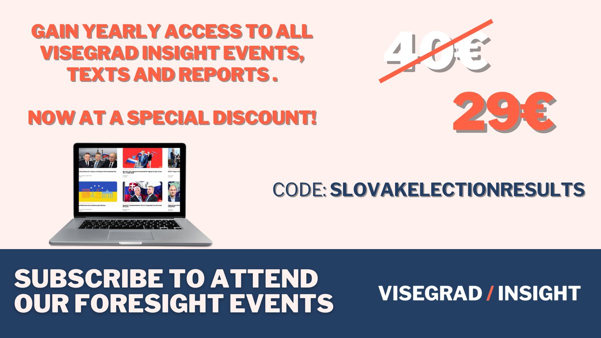 Ever considered becoming our subscriber but haven't yet taken the next step? Now it's the best chance❗️ 📰Get the yearly access to texts, reports, events and more for only 29€ with a special code: SLOVAKELECTIONRESULTS.💸 ⏰Offer available only until tomorrow EOB! Get your…