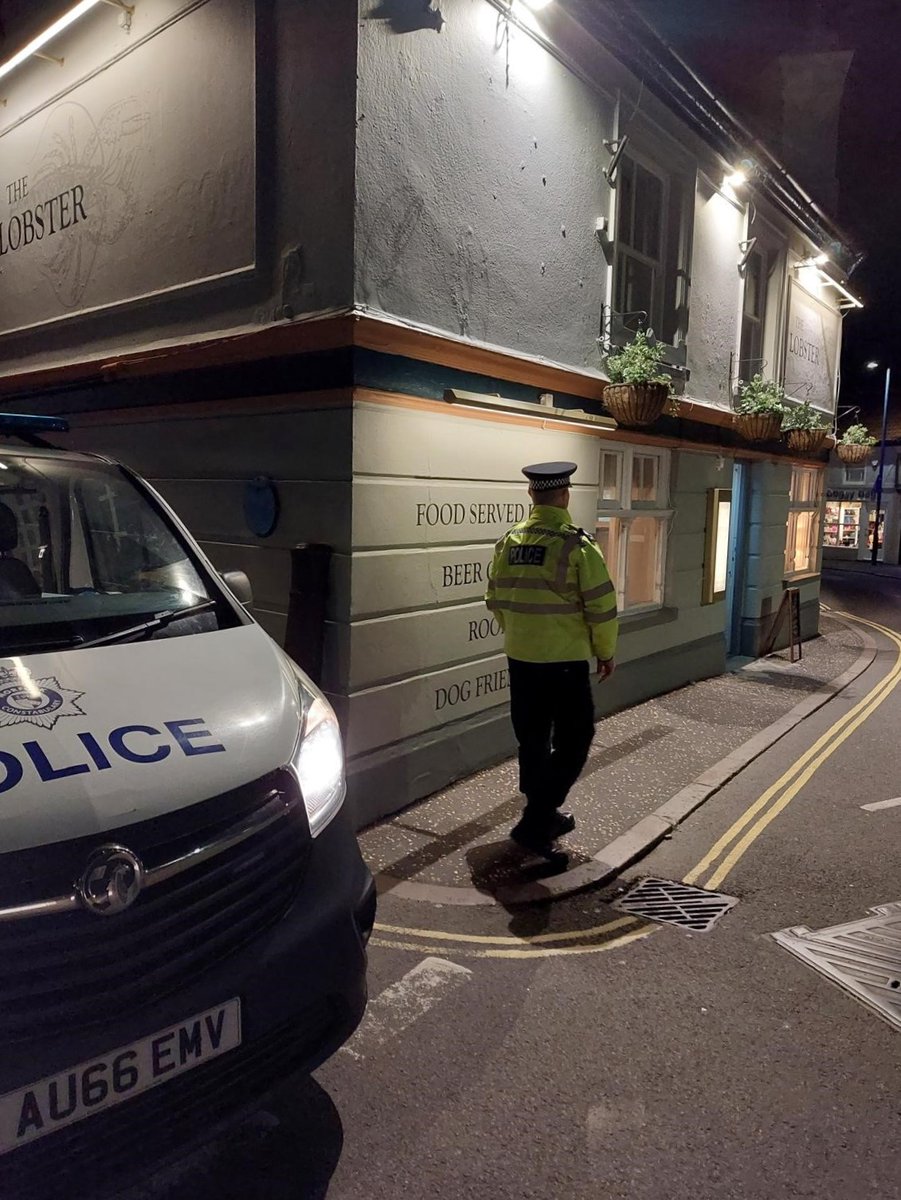 Preventative policing can include working with partners such as local pubs and off-licences. PC Middleton was in #Sheringham and other areas of #NorthNorfolk recently doing just that as part of his 'public order' shift, checking in with staff for any problems.