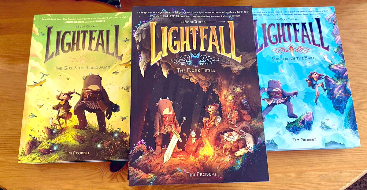 A great way to start the week, our copies of Lightfall 3: The Dark Times by Tim Probert have arrived! Preorders are being sent out today and we have copies available for you right now over on the website and in the shop rocketshipbookshop.co.uk/product-tag/ti…