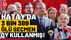 Hatay'da 3 bin 389 ölü seçmen Oy kullanmış.

Hatay Bizim Milli meselemizdir !
Hatay halkının iradesi ÖLDÜ BİTTİ ye teslim edilemez !

HATAY DA SEÇİMLER YENİLENSİN diyenler lütfen RT.

 #Hatay