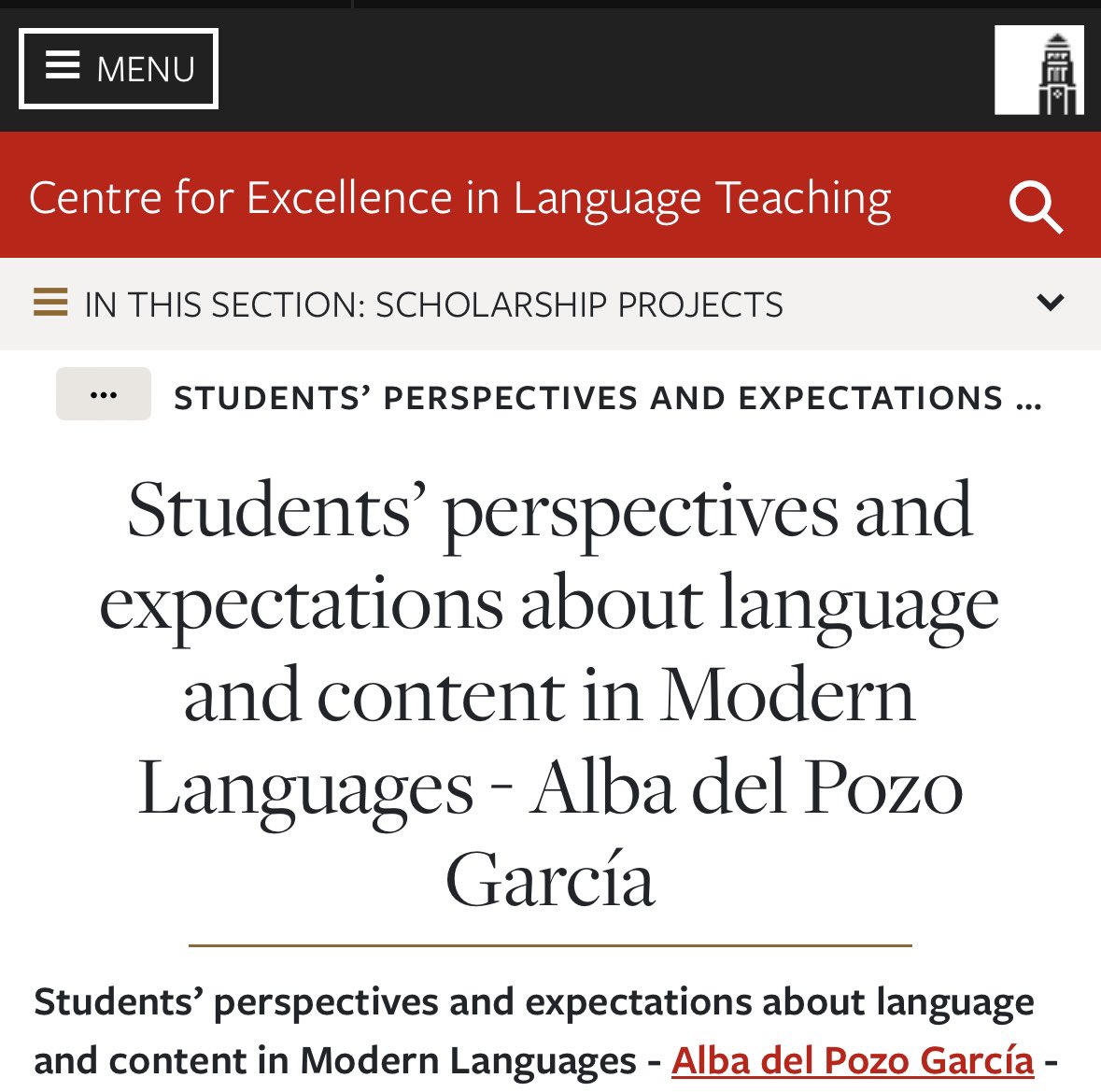 “Students’ perspectives and expectations about language and content in Modern Languages” - learn more about our colleague @alba_dpg’s current project, funded by @PRiACentreUoL and @LCSLeeds: celt.leeds.ac.uk/language-teach…