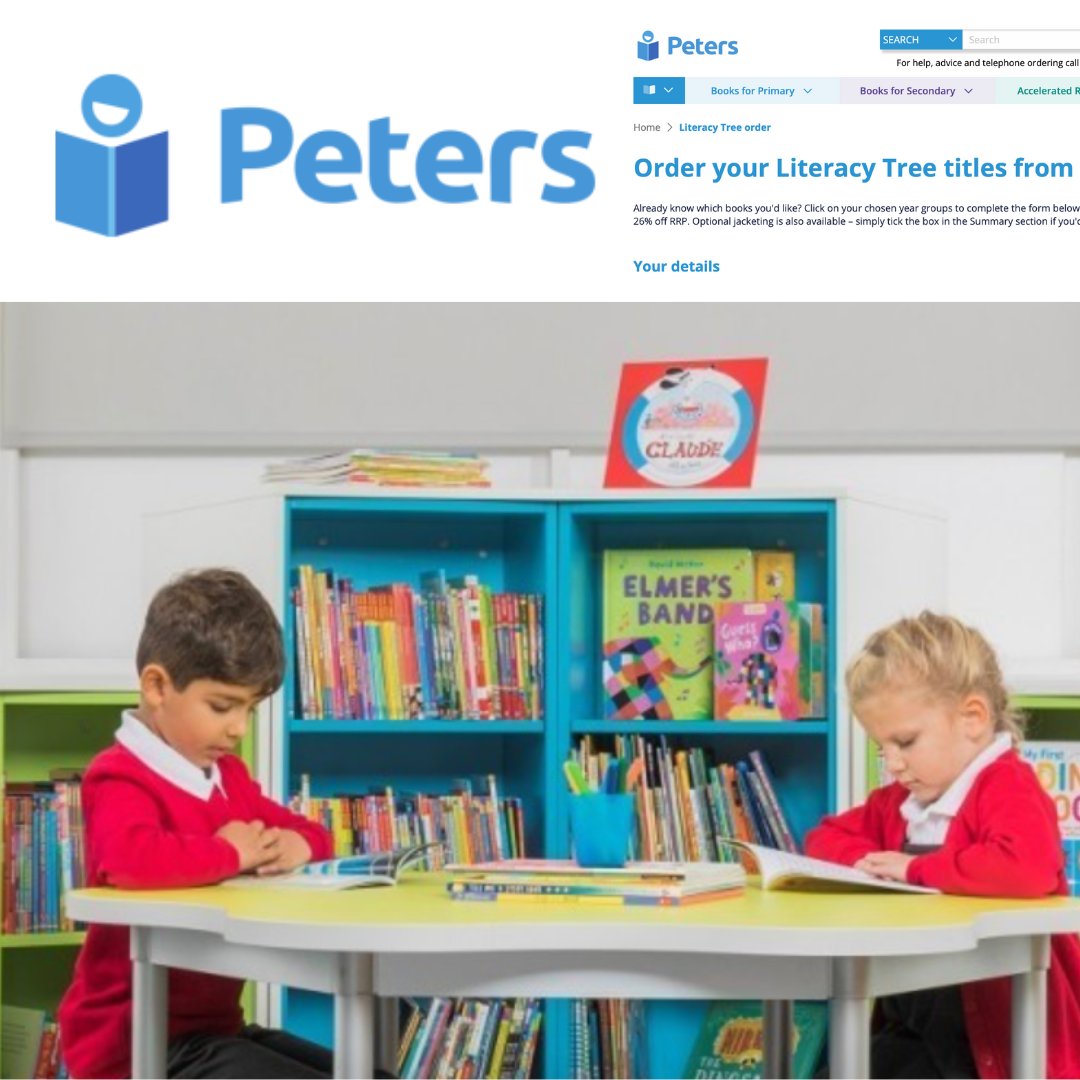 📚 You can now order your Literacy Tree titles from @Petersbooks and receive 26% off the RRP! 👏 ✏️Follow the link and select the titles you need for next term! More reasons to #TeachThroughAText! 👉peters.co.uk/literacy-tree-…