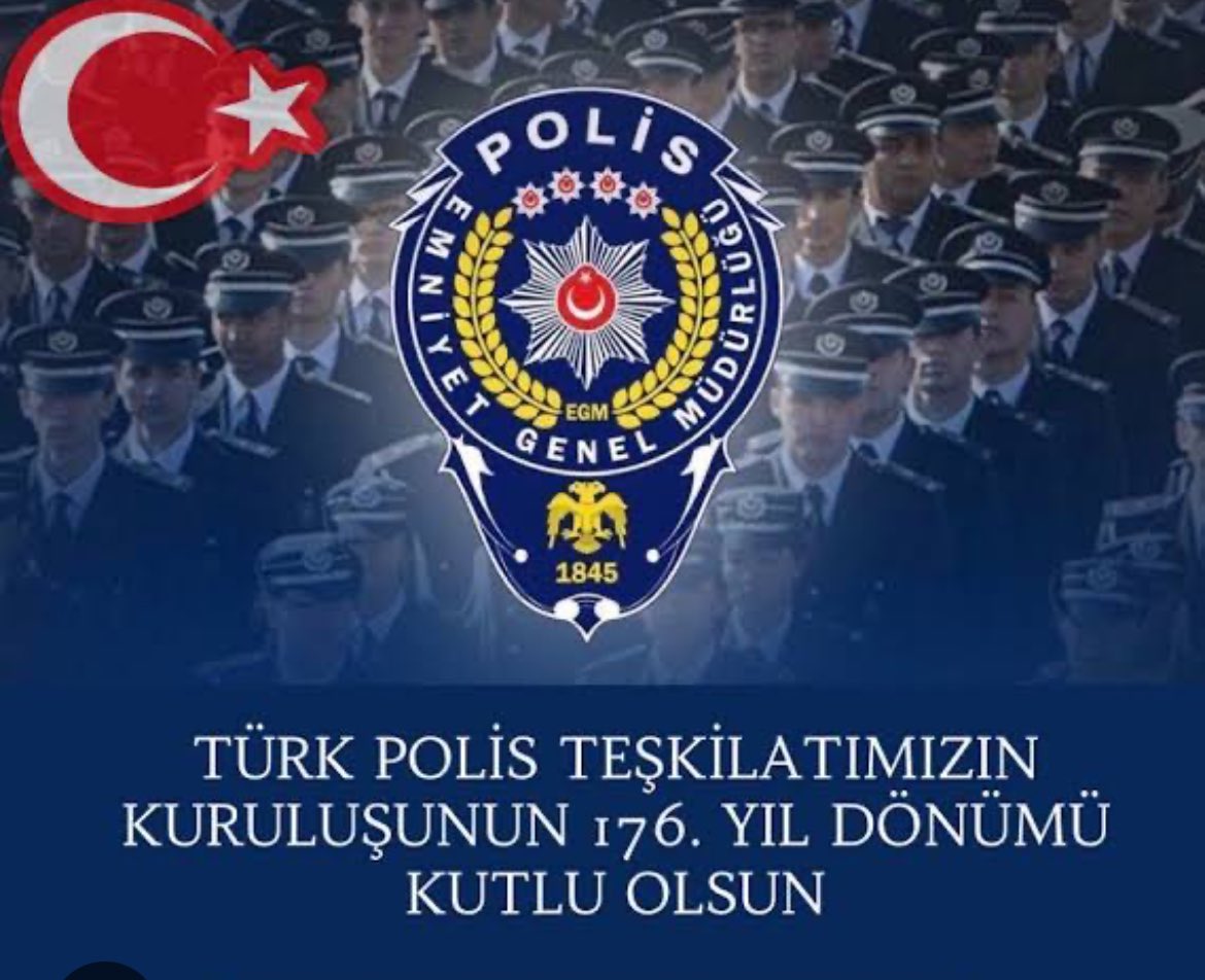 Canı pahasına her türlü tehlikeye göğüs gererek Kahramanca vazifesini yapan,
Türkiye Cumhuriyeti Devletinin yılmaz Bekçileri olan Polis Teşkilatımızın 
Polis haftasını kutlar, 
Vazifelerinde başarılar dileriz. 🇹🇷🇹🇷

#TürkPolisi #polis #polishaftası #10nisan #10NisanPolisHaftası
