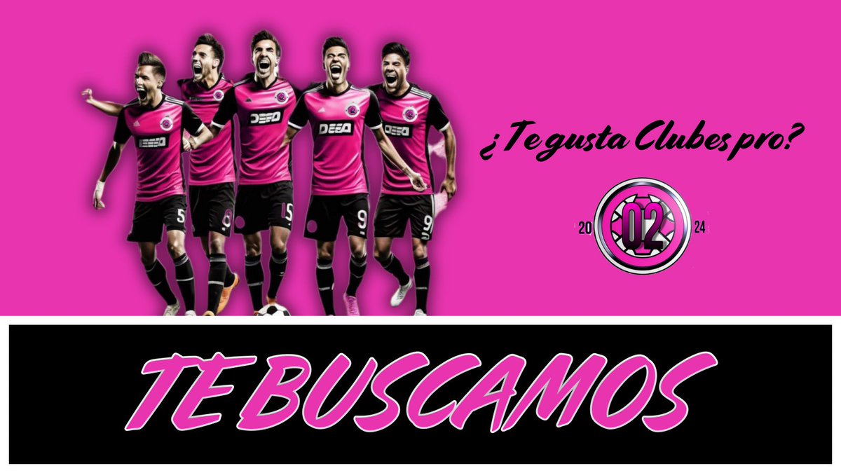 N O T I C I A🚨

Ha llegado el momento de anunciar que vamos a buscar jugadores de Clubes Pro para la familia de 02.🩷

Empezaremos desde 0 pero con una gran base de jugadores y amigos.💪🏻

Todo el mundo que esté interesado en venir a probar que nos hable al MD📥

#Somos02🩷