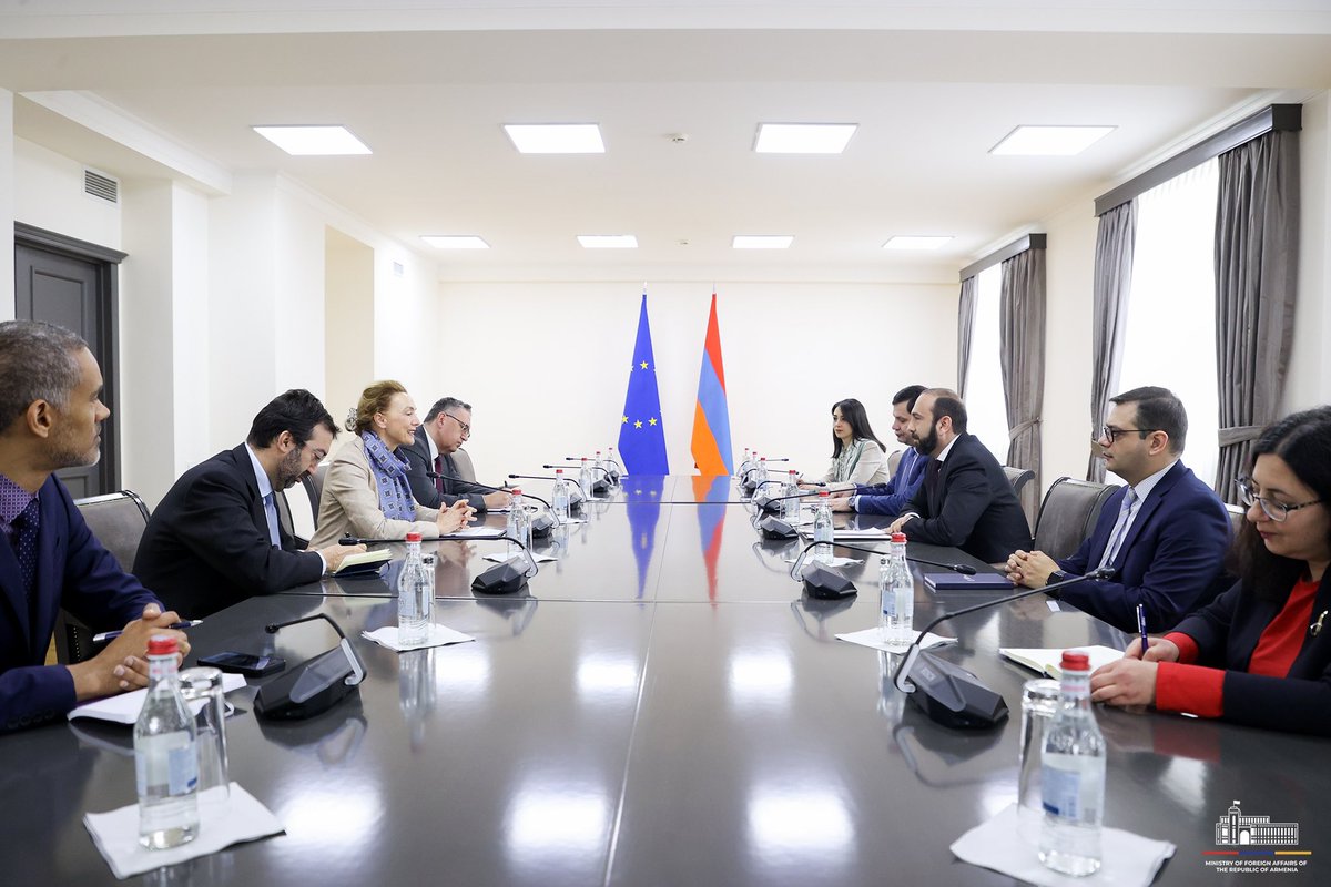 Glad to welcome @coe SG @MarijaPBuric back to #Armenia. Following earlier conversations, we touched upon 🇦🇲’s reform agenda, cooperation in field of rule of law & protection of human rights,incl under Action Plan for 2023-26. Discussed regional topics &efforts for lasting peace.