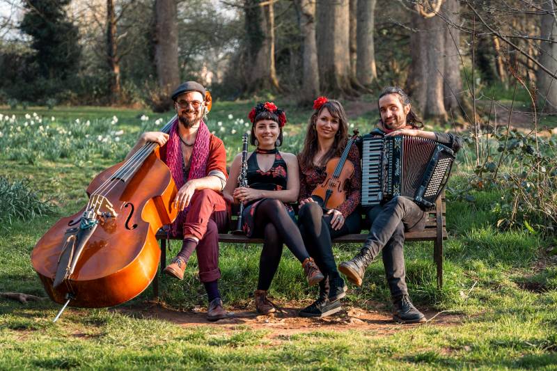 Join us in Roadwater and Ditcheat this weekend and enjoy a collection of vibrant and soulful melodies played with fiery precision by Opa Rosa! You'll be taken on a foot-stomping journey through the Balkans and beyond. Our advice: bring your dance shoes! takeart.org/event/opa-rosa…