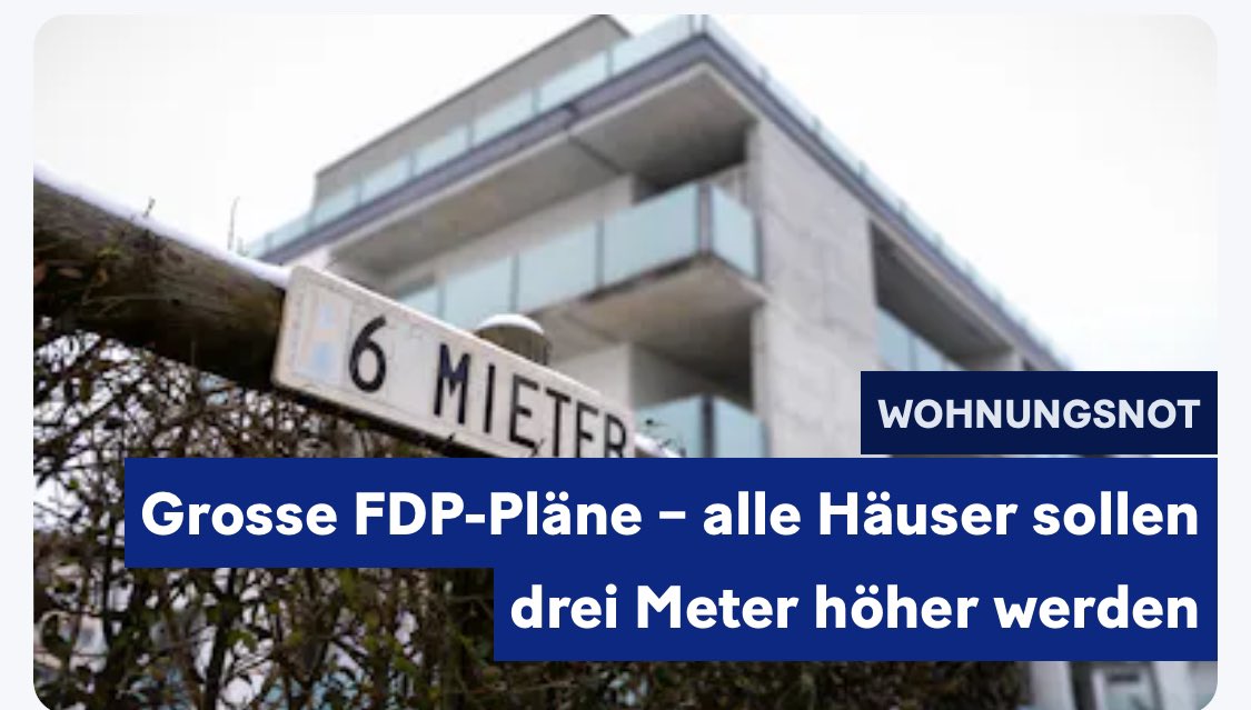 Ausser die von Nachbarn von FDP-Mitgliedern natürlich.