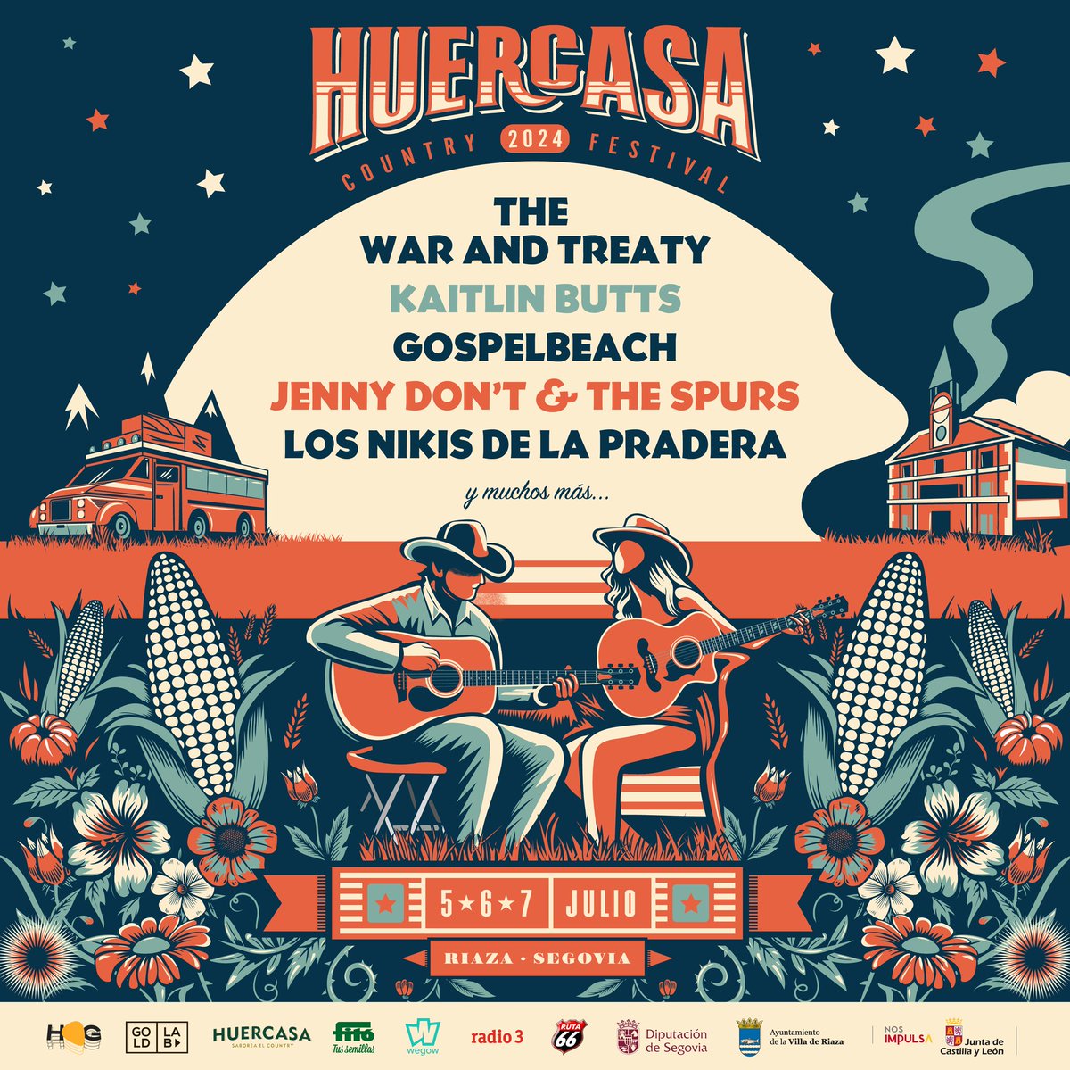 💥 ¡PRIMEROS NOMBRES DEL HCF 2024! 💥 Riaza - 5, 6 y 7 de julio: 🌅 GOSPELBEACH 👩🏻‍🦰 KAITLIN BUTTS ❤️‍🔥 THE WAR AND TREATY 🐎 JENNY DON'T & THE SPURS 🪕 LOS NIKIS DE LA PRADERA 🎟️ ABONOS A 70€ (+ gastos de gestión) @wegowES 💛 #TakeMeHomeCountryRoads #HCF2024