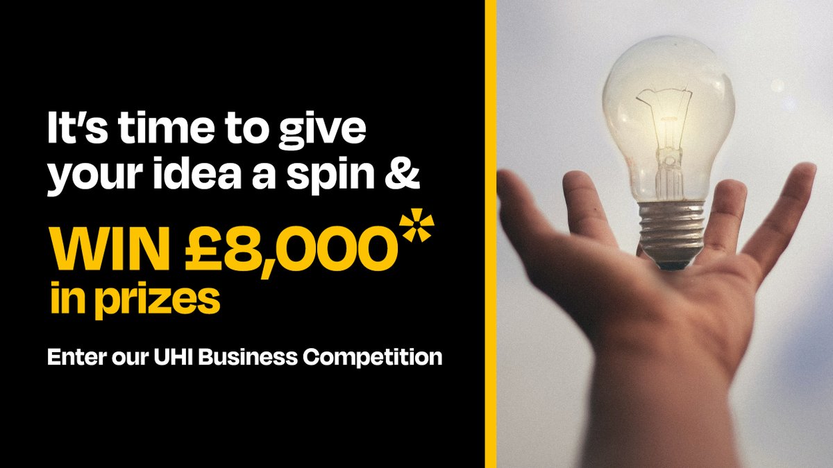 Do you have a business idea? Our @ThinkUHI Business Competition in collab with Create Highland is open for applications! Students, staff, and budding entrepreneurs living in the Highlands and Islands, Moray and Perthshire can apply by 18 April 2024: bit.ly/uhibuscomp24