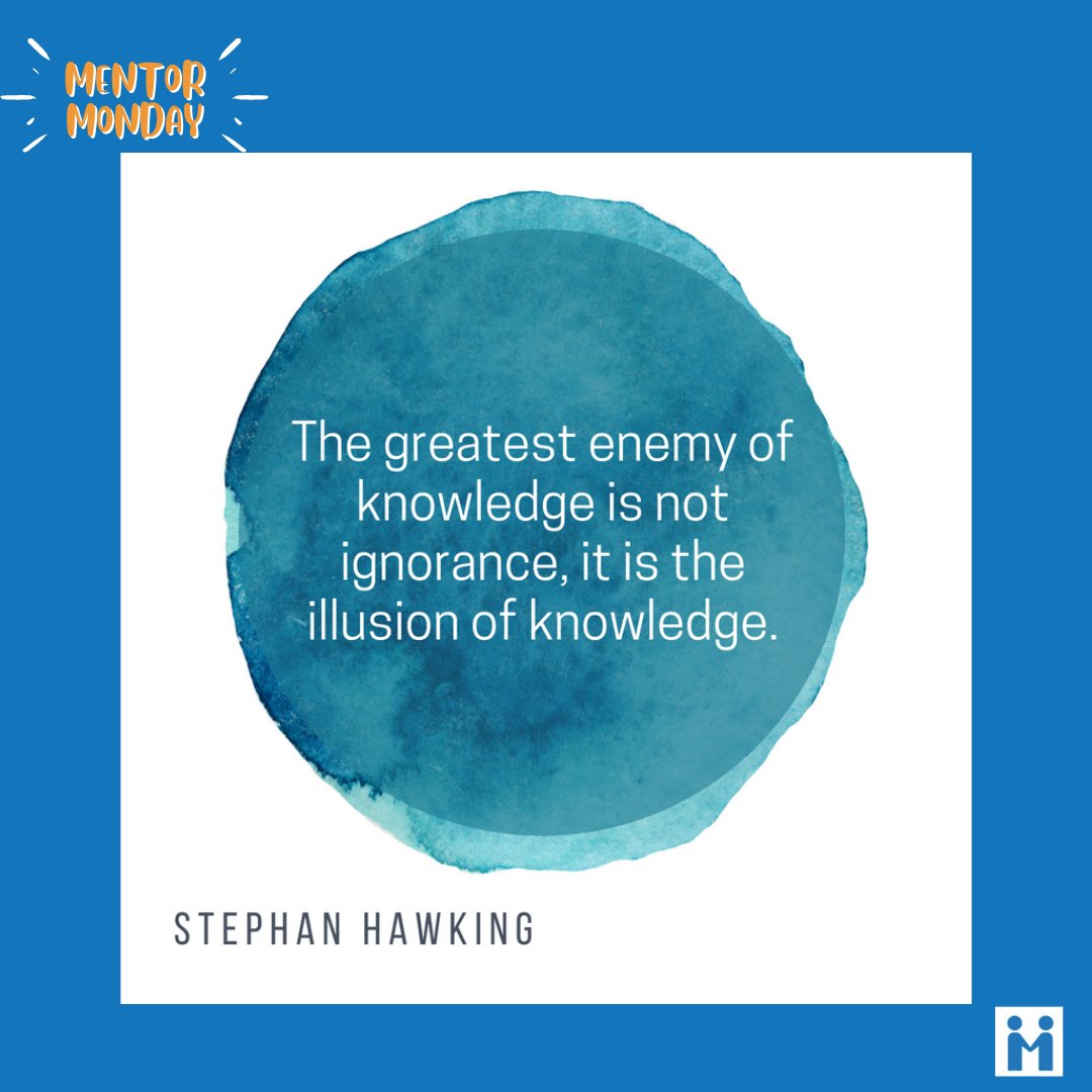 The illusion of knowledge can trap educators in the status quo by making them believe they already know everything they need to know about teaching and learning. This can prevent them from being open to new ideas, innovative approaches, and evolving best practices. #MentorMonday