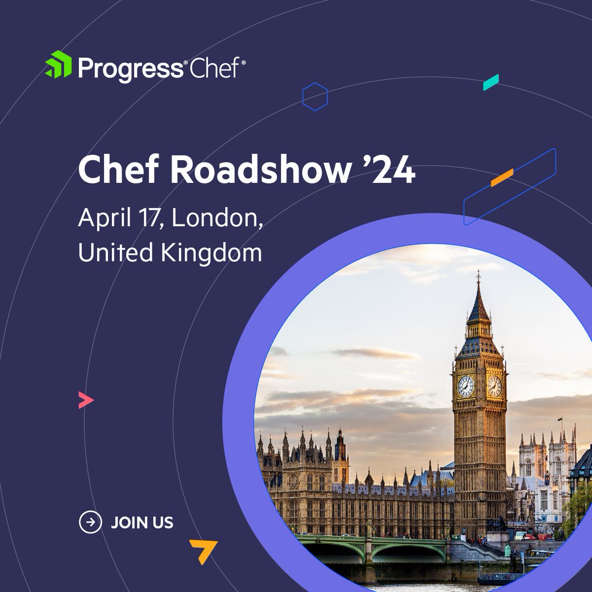 We are preparing to meet the Chef community in London, on Wednesday 17th April, and can’t wait to see you there. Save your spot today. prgress.co/49kD45m #ChefRoadshow #ChefEvent #ProgressChef