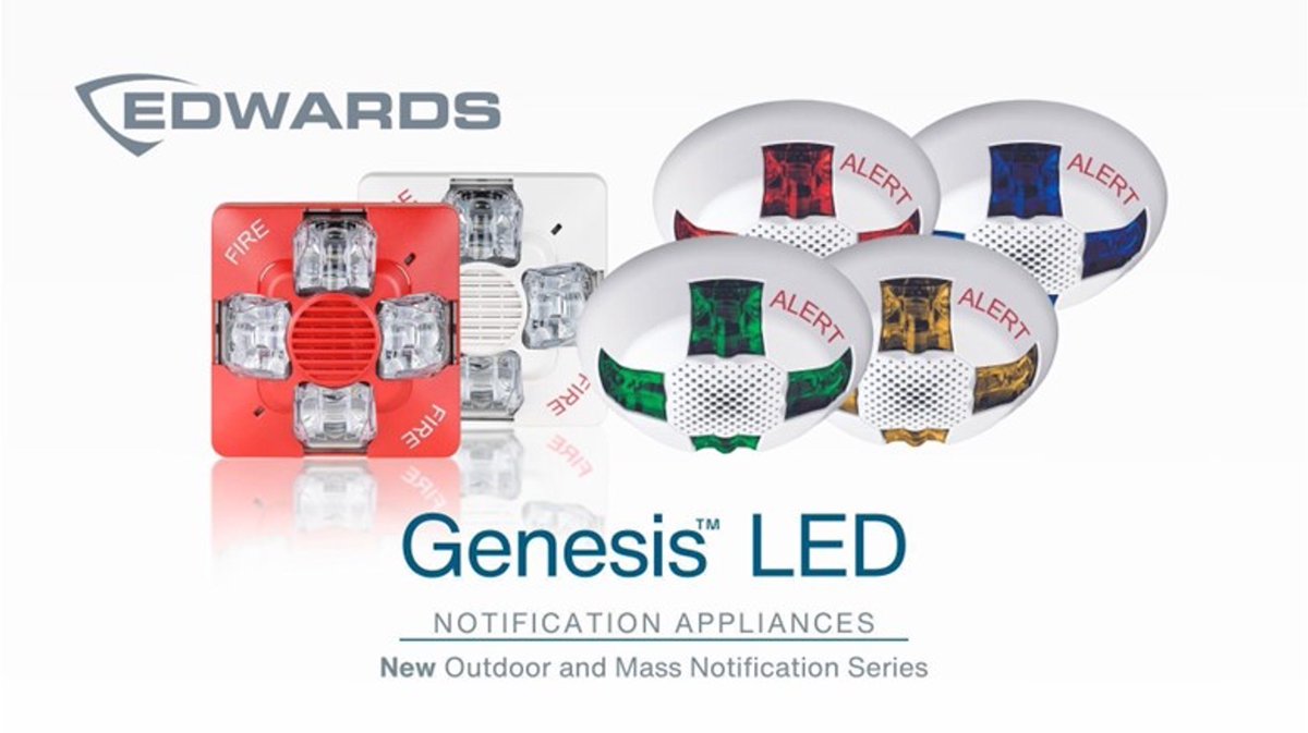 Edwards is lighting the path to enhanced protection with the new Genesis LED mass notification appliances. Read more: on.carrier.com/3PLxEt8