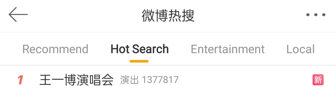 WANG YIBO CONCERT hs reached no 1 on main rs (key word search) #WangYibo #王一博 #WangYibo王一博