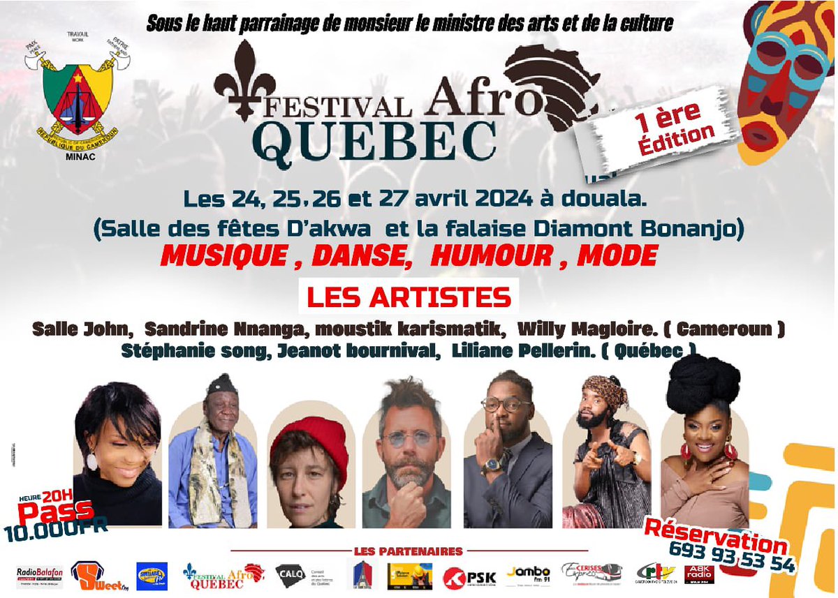 sandrinennanga's tweet photo. #TheRendezVous ๐
#FestivalAfroQuebec
#Douala
๐๐พ๐๐พ๐๐พ https://t.co/hF0YISOxsT