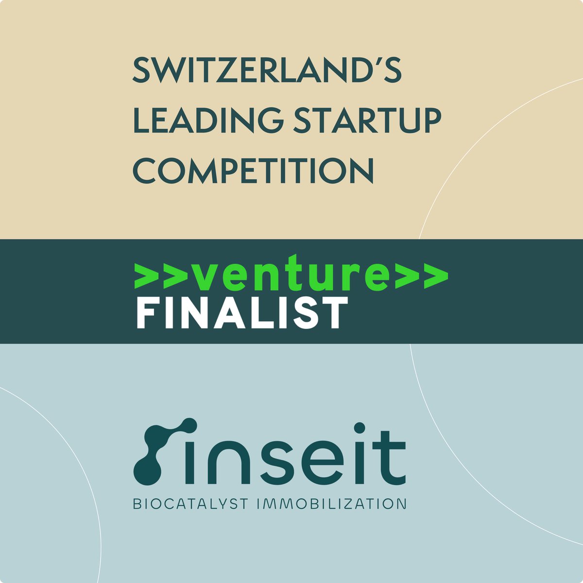 We are pleased to announce that #inSEIT is a >>venture>> #Finalist!
We have been ranked among the #top 10 #startup projects in the #Industrials & #Engineering category and will advance to the next round! 
Let’s go @inSEITbiotech! 🔥
#innovation #biotech #industry #biocatalysis