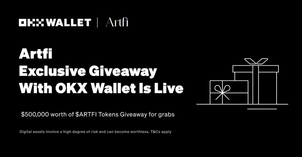 Hello Artfians, We are excited to announce our groundbreaking collaboration with @okxweb3. Brace yourselves for an opportunity to earn additional $ARTFI tokens through an airdrop at our Token Generation Event (TGE). Join our reward campaign in collaboration with OKX Web3 Wallet.